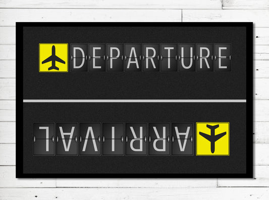 Fußmatte Departure / Arrival